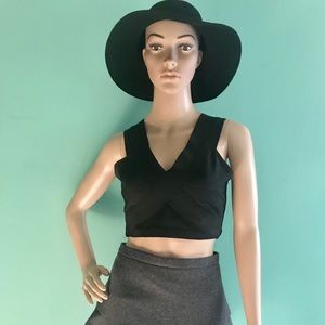 UO Silence + Noise Bandage Crop Top w Back Zipper